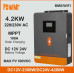 Інвертор 4,2 (2,3) кВт на різні напруги АКБ  з WiFi PowMr POW-HVM4.2K-24V-D 4200W-24V / 2300W-12V